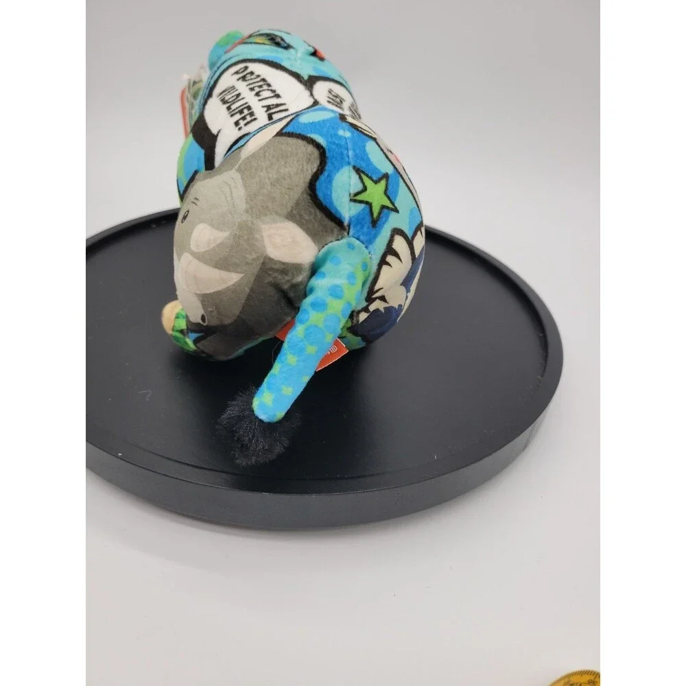 Wild Republic Plush Rhino Rhinoceros Message  the Planet Stuffed Animal Toy 14